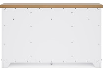 ashbryn white natural sideboard server   