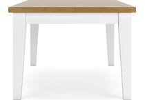 ashbryn white natural table table top   