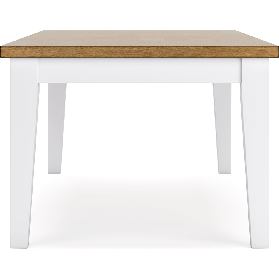 ashbryn white natural table table top   