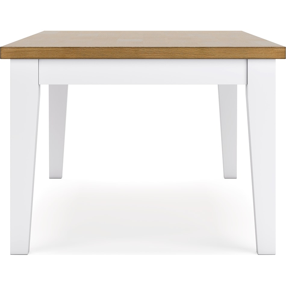 ashbryn white natural table table top   
