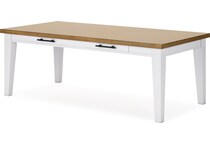 ashbryn white natural table table top   