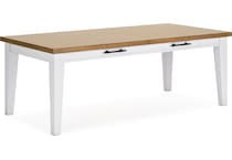 ashbryn white natural table table top   