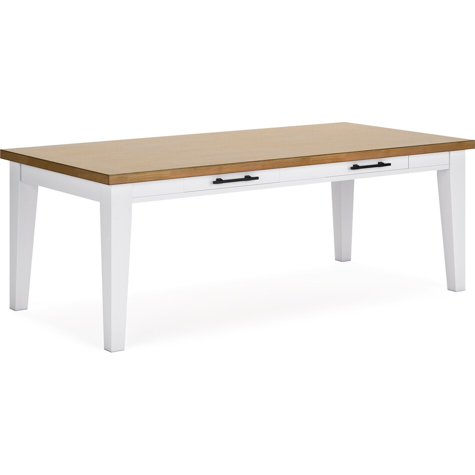 ashbryn white natural table table top   