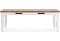 ashbryn white natural table table top   
