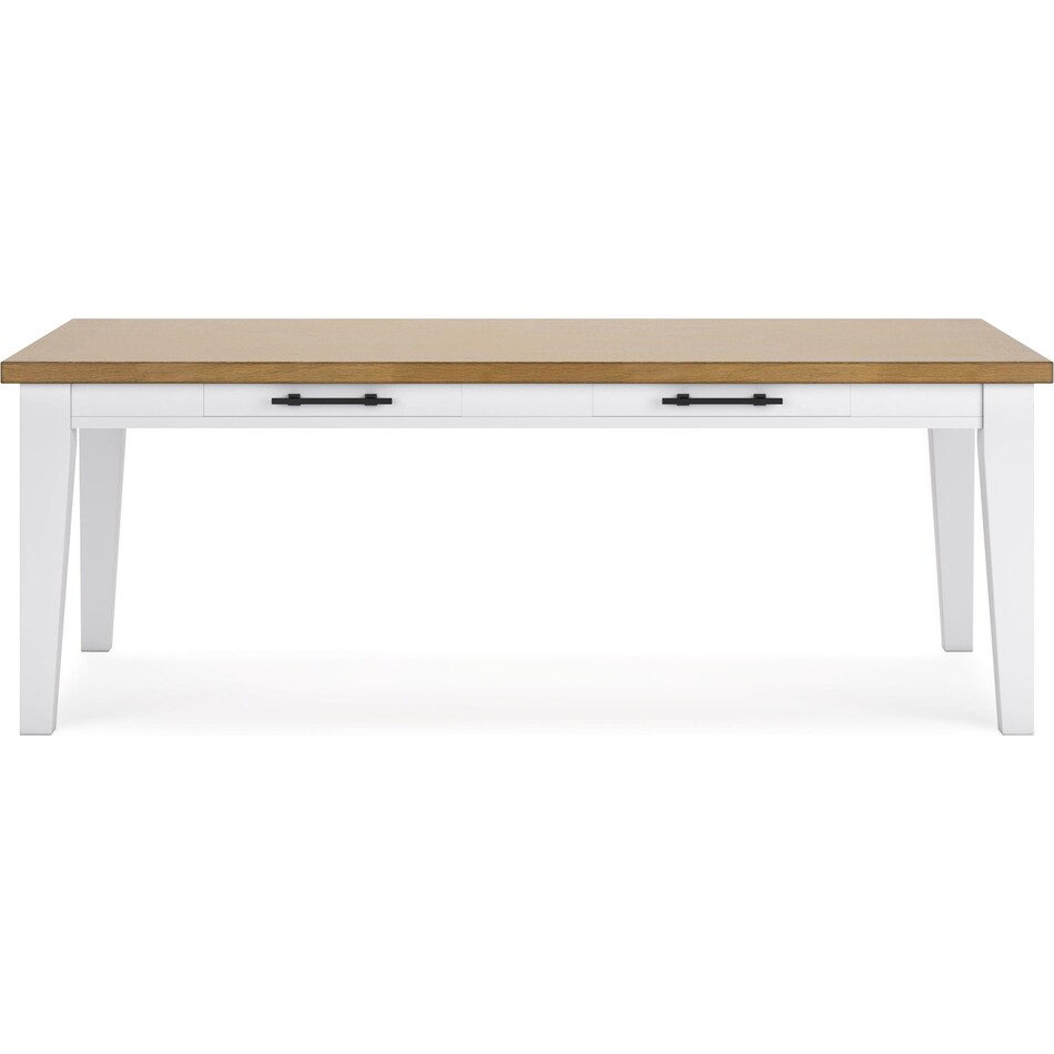 ashbryn white natural table table top   