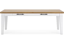 ashbryn white natural table table top   