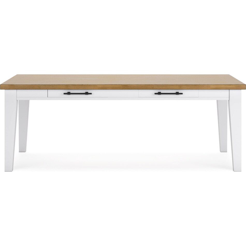 ashbryn white natural table table top   