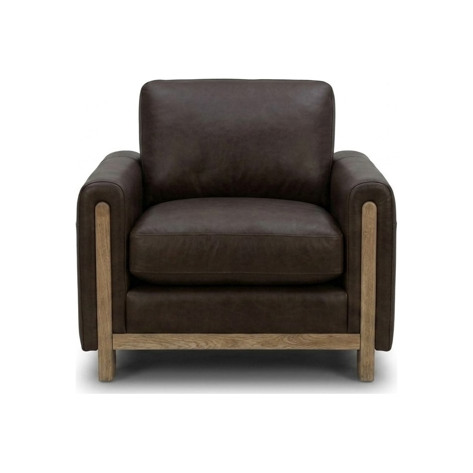 ashmont sintra walnut leather chair   