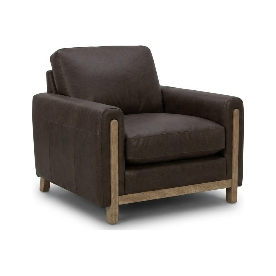 ashmont sintra walnut leather chair   