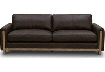 ashmont sintra walnut leather sofa   