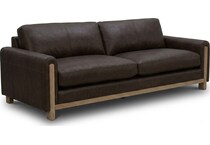 ashmont sintra walnut leather sofa   