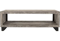 ashwood weathered grey end table   