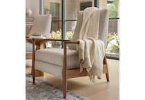 aston theo aqua high leg recliner   