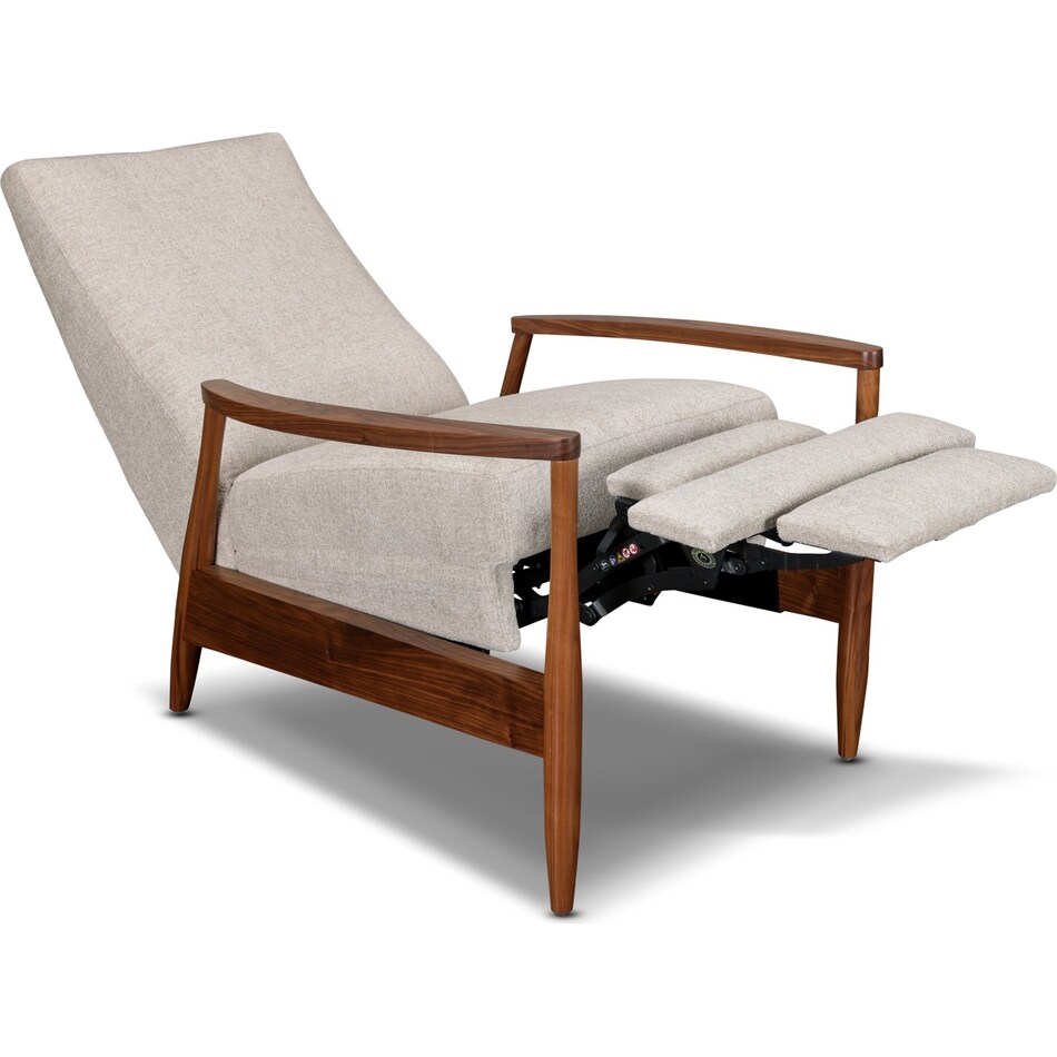 aston theo aqua high leg recliner   