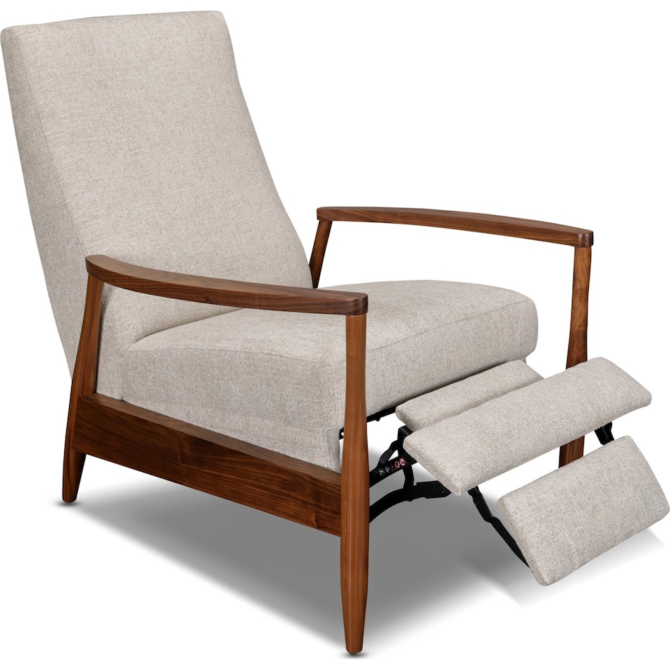 aston theo aqua high leg recliner   