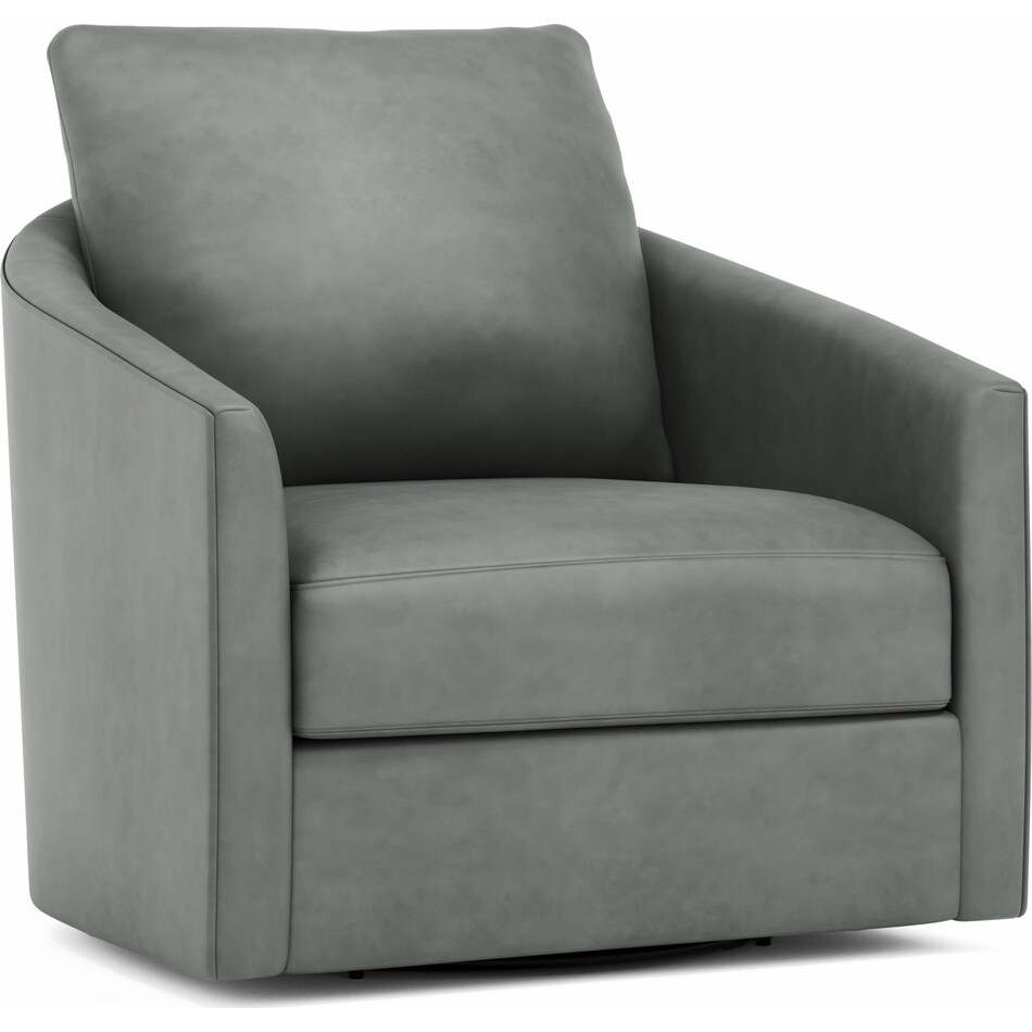 astoria brown leather accent chair   