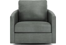 astoria brown leather accent chair   