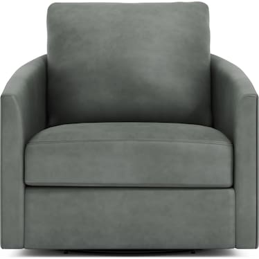ASTORIA LEATHER SWIVEL CHAIR BY BERNHARDT