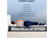 astounding night plush mattress queen   