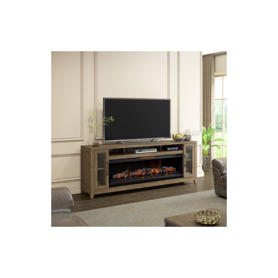 auden weathered coffee fireplace insert   