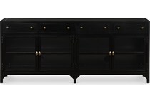 augustine black drawer glide color: black console   