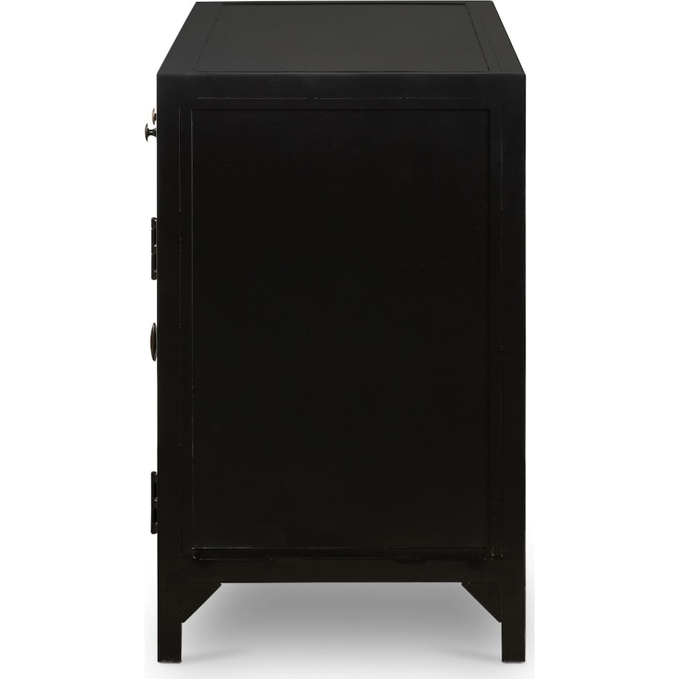 augustine black drawer glide color: black console   