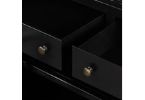 augustine black drawer glide color: black console   