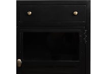 augustine black drawer glide color: black console   