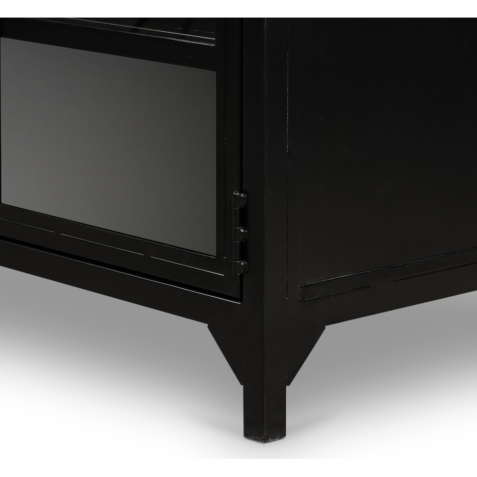 augustine black drawer glide color: black console   