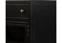 augustine black drawer glide color: black console   