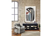 augustine black drawer glide color: black console   