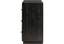 augustine burnished black burnished black solid drawer glide color: black console   