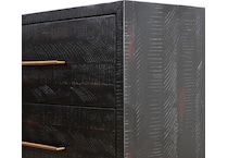 augustine burnished black burnished black solid drawer glide color: black console   