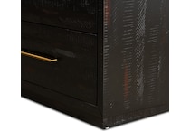 augustine burnished black burnished black solid drawer glide color: black console   