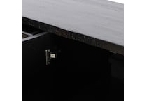 augustine burnished black burnished black solid drawer glide color: black console   