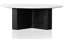 augustine polished white marble raw black package   