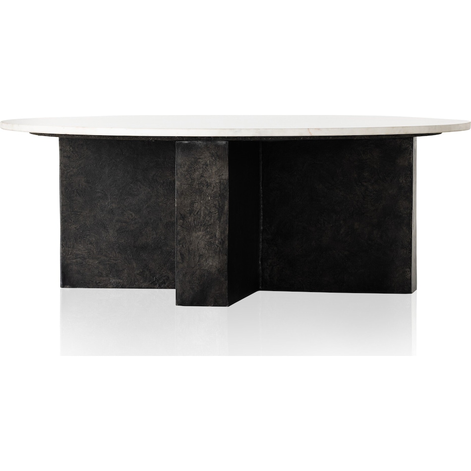 augustine polished white marble raw black package   