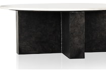 augustine polished white marble raw black package   