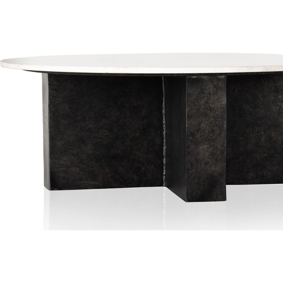 augustine polished white marble raw black package   