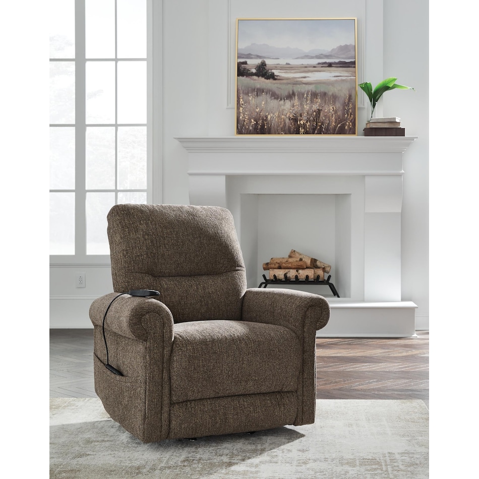 aureta brown lift recliner   
