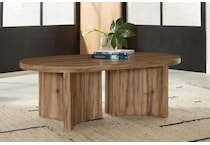 austanny warm brown cocktail table   