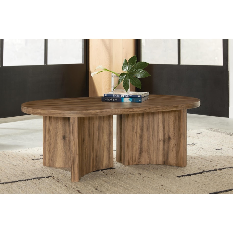 austanny warm brown cocktail table   
