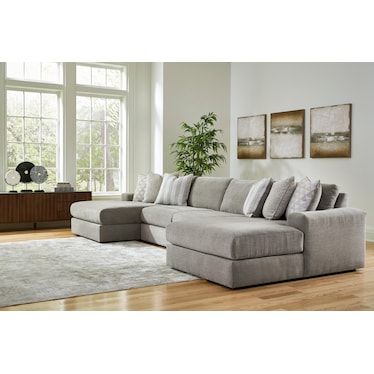 AVALIYAH 4-PIECE DOUBLE CHAISE SECTIONAL