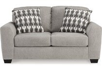 avenal park flannel loveseat   