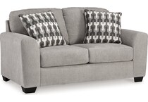 avenal park flannel loveseat   