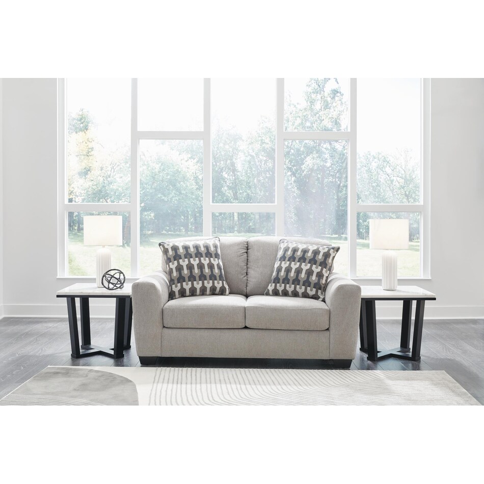 avenal park flannel loveseat   