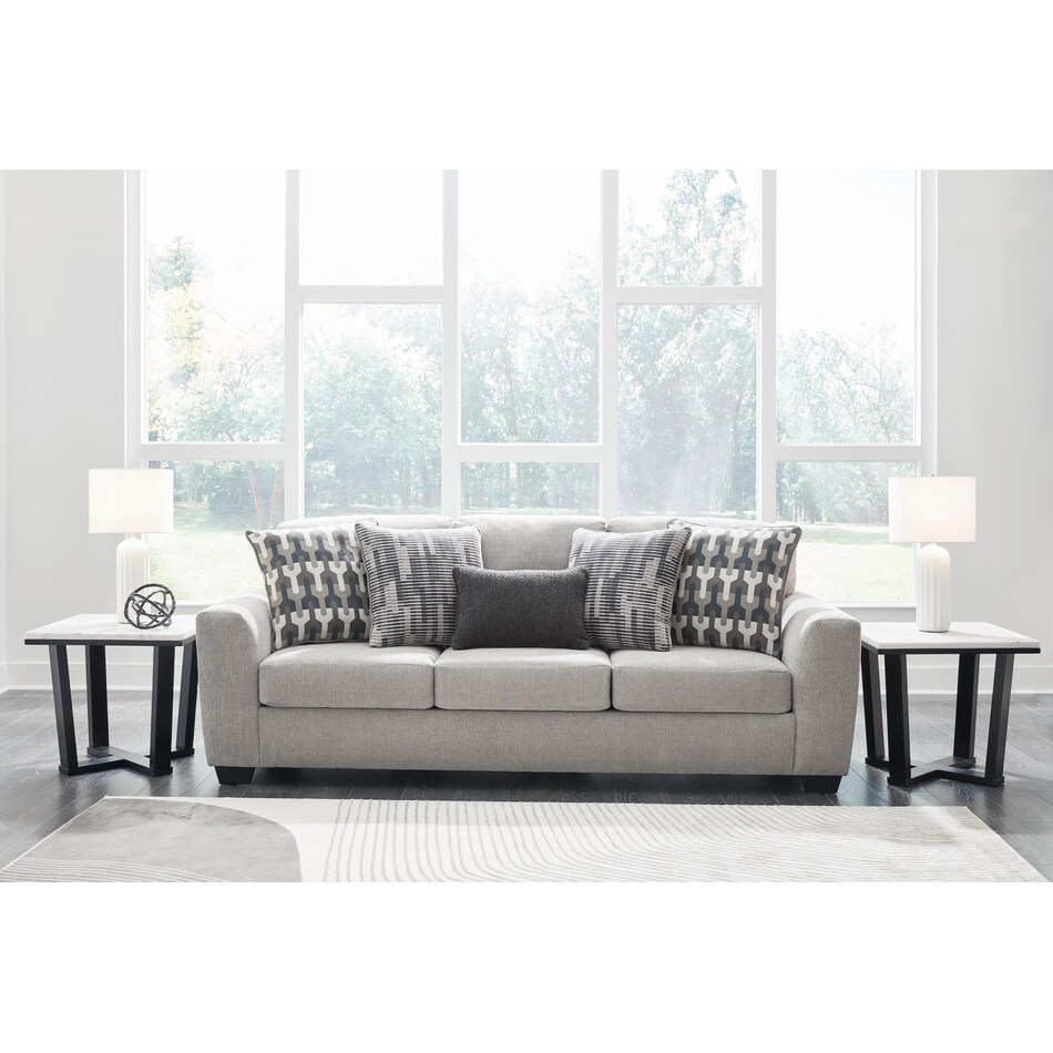 avenal park flannel sofa   