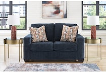 aviemore blue loveseat   