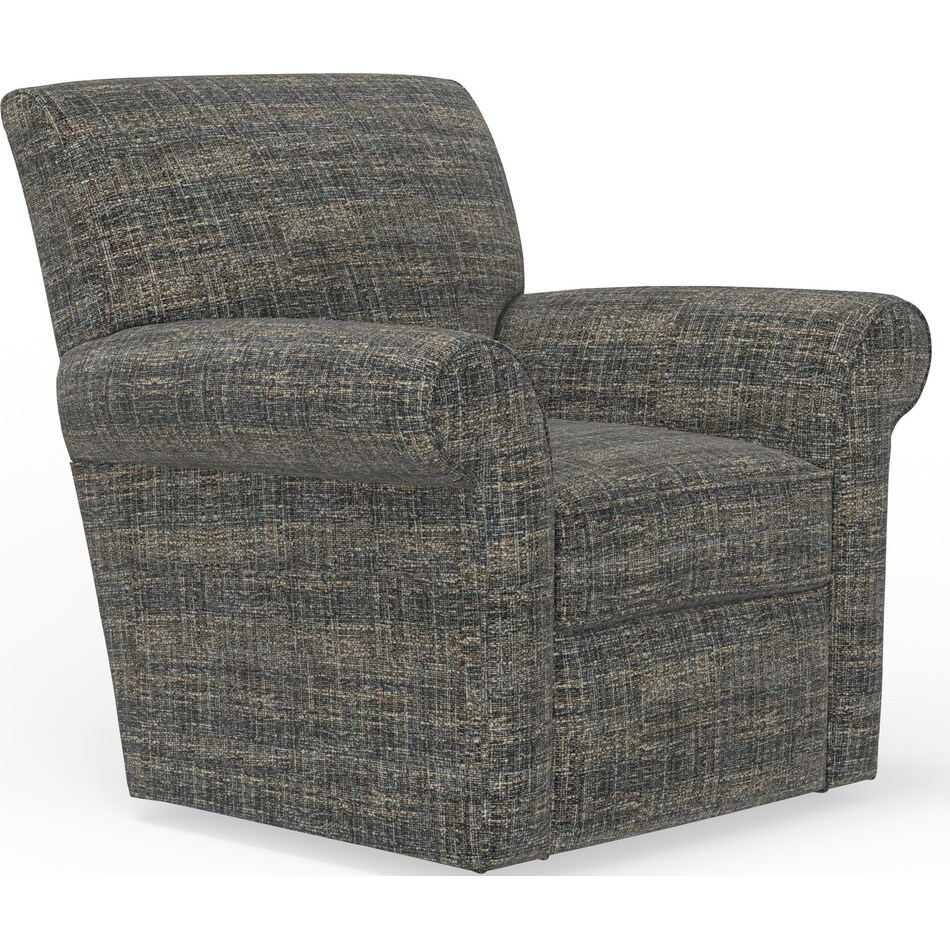 bailee cerulean accent chair   