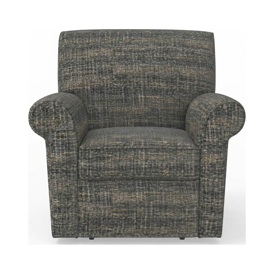 bailee cerulean accent chair   